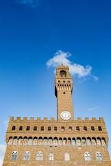 Fototapeta premium Tower of Arnolfo with its clock and a huge bell inside called 