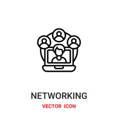 Network vector icon. Modern, simple flat vector illustration for website or mobile app.Connection symbol, logo illustration. Pixel perfect vector graphics	