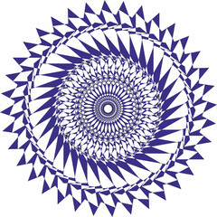 spiritual symbol round ornament