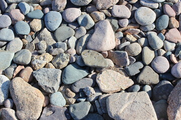 gros plan plage de galet