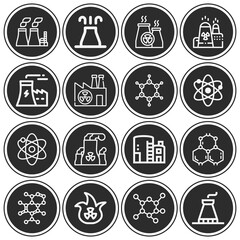 16 pack of nucleus  lineal web icons set