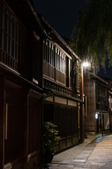 street at night in Kanazawa Ishikawa