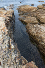 Seaside rocks on Okunoto zekkei road