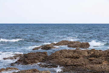 Seaside rocks on Okunoto zekkei road