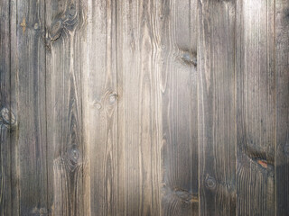 Old wooden vertical background. Wooden rustic fence, table or floor.