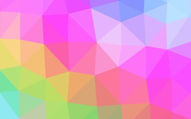 Light Multicolor, Rainbow vector abstract mosaic background.