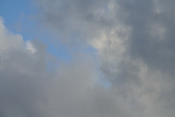 Clouds with some blue sky in the background