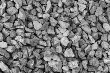 Background texture of construction gravel.