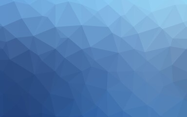 Light BLUE vector shining triangular template.