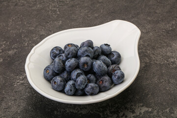 Ripe sweet tasty blueberries heap