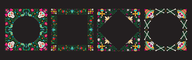 Dia de Los Muertos, Day of the Dead or Mexico Halloween