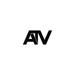 atv letter original monogram logo design