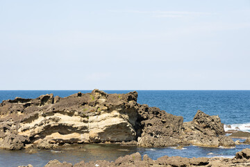 Fototapeta na wymiar Okunoto Ishikawa view of seaside