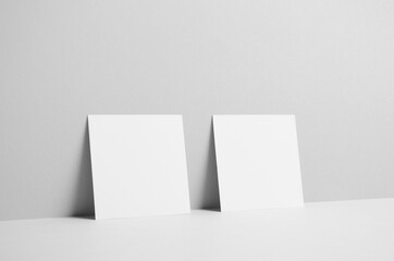 Square Flyer / Invitation Mock-Up - Wall Background