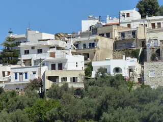 Fototapeta premium Villaggio arroccato di Mouni nell'entroterra dell'isola di Naxos nelle Cicladi i Grecia.