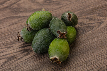 Tropical green sweet fruit Feijoa