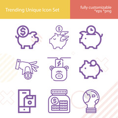 Simple set of lives related lineal icons.