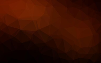 Obraz premium Dark Yellow, Orange vector blurry triangle texture.