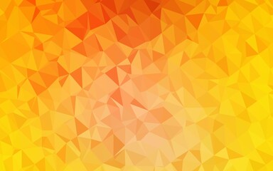 Obraz premium Light Yellow, Orange vector polygonal template.