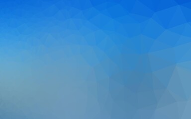 Fototapeta premium Light BLUE vector shining triangular template.