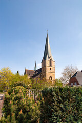 Fototapeta na wymiar St. Georg Kirche, Klimakommune Saerbeck, Deutschland
