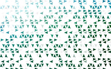 Light Blue, Green vector backdrop with lines, triangles.