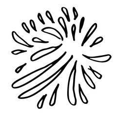 doodle design element, starburst doodle ,sparkling doodle,firework doodle.