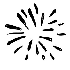 doodle design element, starburst doodle ,sparkling doodle,firework doodle.