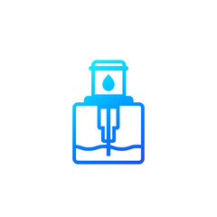 water borehole icon on white