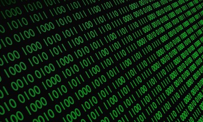 Abstract of binary number computer code background Digital data and secure data from the programmer...