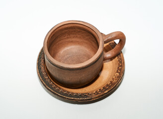 ceramic mug isolated on a white background