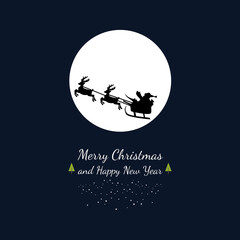 Merry christmas and Happy new year. Happy sending cards. Merry christmas card. Happy new year card. Illustration vector.