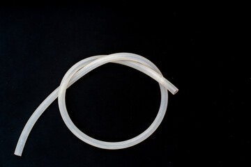 Plastic silicone hose for use in industry and aquariums.