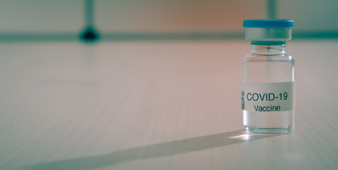 COVID Vaccine in glass vial