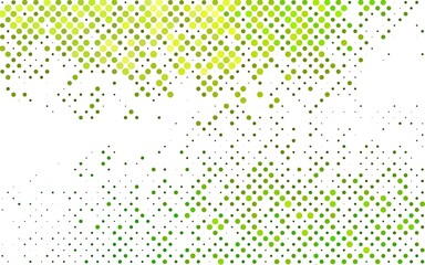Light Green vector background with bubbles.