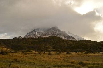 Hiking around the stunning but dramatic Torres del Paine National Park in Patagonia, Chile