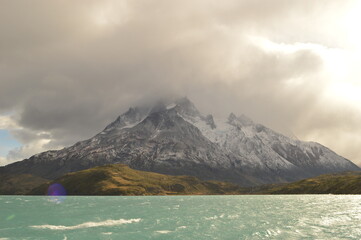 Hiking around the stunning but dramatic Torres del Paine National Park in Patagonia, Chile