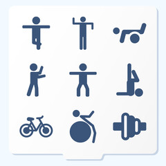 Simple set of 9 icons related to jurisdiction