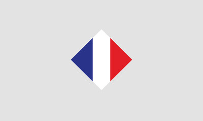 Naklejka premium France flag diamond vector illustration