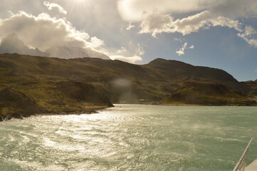 Hiking around the stunning but dramatic Torres del Paine National Park in Patagonia, Chile