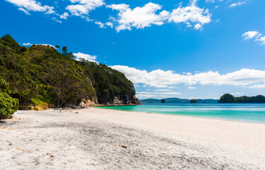 Hahei Beach at Coromandel Peninsula on New Zealand