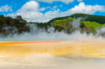 Artist's Palette hot spring in the New Zealand