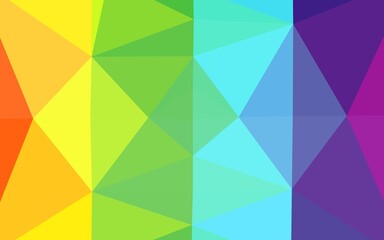 Light Multicolor, Rainbow vector abstract polygonal texture.