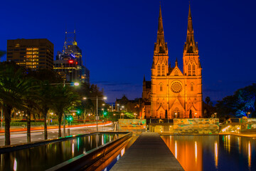 Fototapeta na wymiar St. Mary's Cathedral in Sydney, Australia