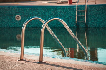 View on the swimming pool outdoors