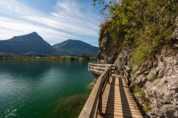 Bürglstein Seerundweg am Wolfgangsee im Salzkammergut