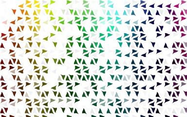 Light Multicolor, Rainbow vector layout with lines, triangles.