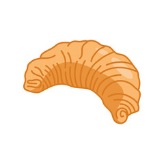 croissant bread line and fill style icon vector design