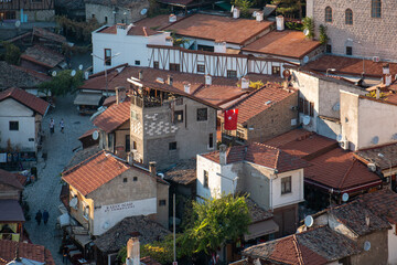 Fototapeta na wymiar Traditional ottoman houses in Safranbolu, Turkey