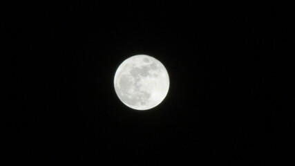 full moon in the night sky